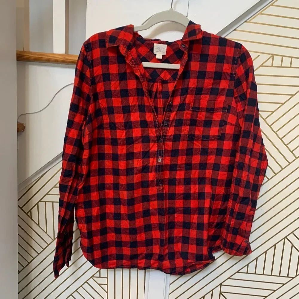 J.Crew Button Down Flannel - Picture 2 of 4